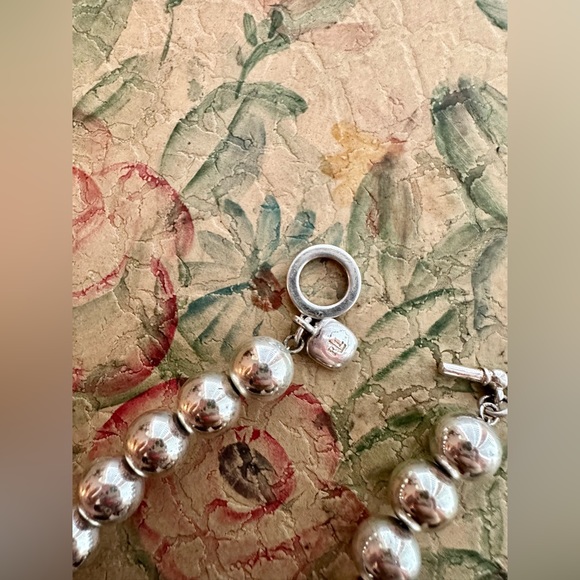 Ralph Lauren sterling silver bead necklace - Picture 4 of 5